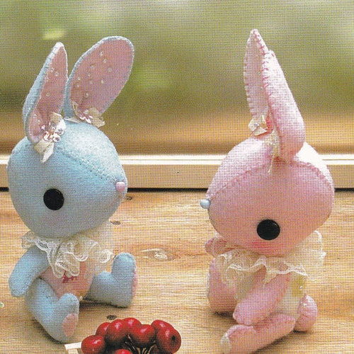 Kawaii Pretty Bunny Miniature Animal Mascots Stuffed Plush Toy - Etsy