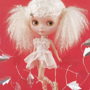 Kenner Blythe doll Distressed Corset Tutu Dress with  Puffy Shorts set sewing E PATTERN in Japanese and Templates Titles in English