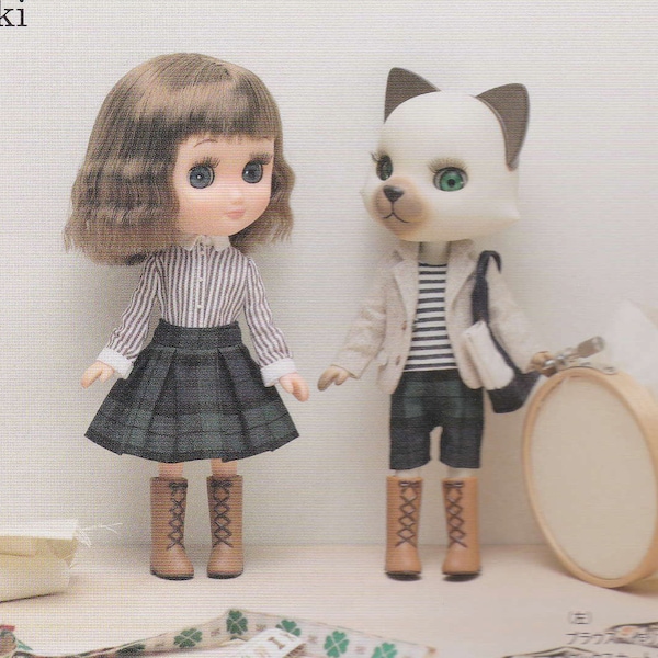 Odeco Nikki Middie Blythe 20cm Doll Dress, Pants, Shirt, Skirt, Jacket, Bloomers, Vest Tulle, Socks & Tote Bag lot pdf E PATTERN in English