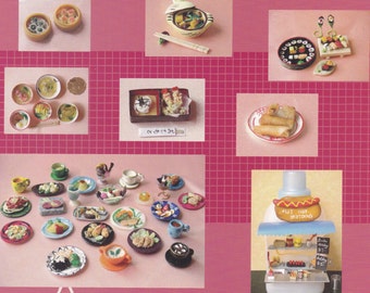 Bakery Miniature Workshop bread Polymer Clay Dollhouse (cakes & containers) E Pattern Crafts E BOOK pdf in (Bilingual) Chinese and ENGLISH