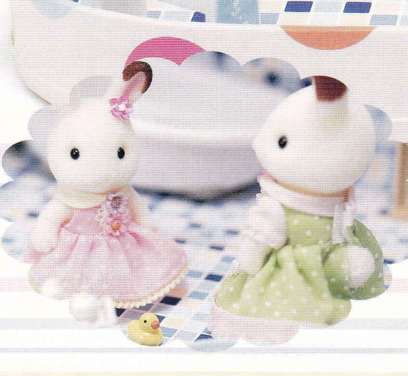 Abito floreale giallo Sylvanian Families Calico Critters madre