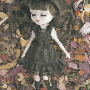 Pullip doll designer Classic one piece dress shirt petticoat bloomers & socks set 27cm Dolls pdf E PATTERN in Japanese and Titles in English