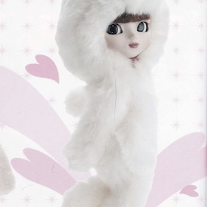 Pullip doll Cosplay Animal Easter Bunny Kitten Panda Bear Puppy Suit sewing Tutorial pdf in Japanese & Scaled E PATTERN in English