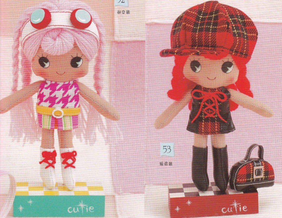 3 Cute Ragdolls Mascots Rag Dolls Punk Cyper Hippy Style Plush Doll Pdf