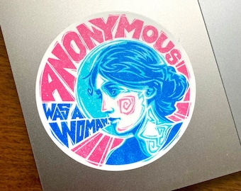 Vinyl Sticker | Virginia Woolf | Anonymous
