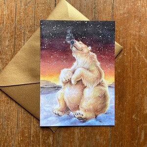 de voeux de Noël | « s'en fichent des ours polaires » | 4" x 6"