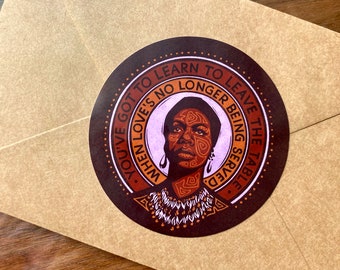 Vinyl Sticker | Nina Simone | You've Got to Learn