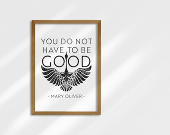 Mary Oliver | Wild Geese | Fine Art Print | UNFRAMED