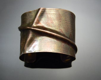 Copper Cuff Bracelet, Copper Bracelet, Copper Jewelry, Cuff Bracelets, Handmade Copper Bracelets, Fold Formed Bracelet, Made to Order