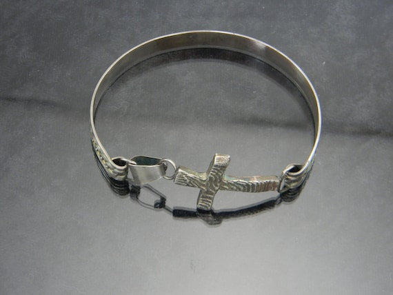 Cross Bracelet, Men's Bracelet, Sterling Silver Cross Bracelet, Cross Jewelry, Unisex Jewelry, Father's Day Bracelet, Father's Day Gift