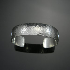 Sterling Silver Cuff Bracelet, Silver Cuff, Hammered Bracelet, Hammered Cuff Bracelet, Heavy Silver Bracelet, Modern Silver Bracelet