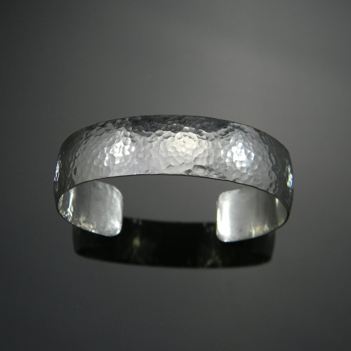 RRL RALPH LAUREN Men's Hammered Sterling Silver Cuff Size L