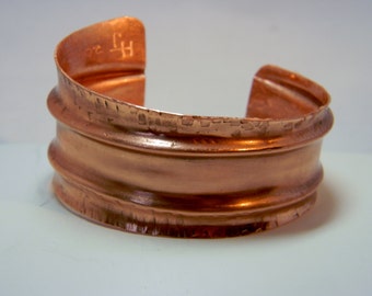 Copper Cuff Bracelet, Copper Bracelet, Fold Formed Bracelet, Modern Copper Bracelet, Chunky Bracelets, Chunky Cuff Bracelet