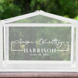 Classic Wedding Card Box DECAL ONLY | Wishing Well | Wedding Decals | Wedding Guest Book Decal