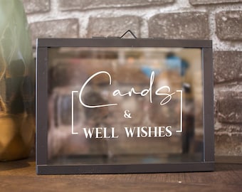 Cartes et vœux DECAL SEULEMENT | Boîte de carte de mariage | Boîte de graduation Boîte de décalcomanie | Titulaire de la carte de fête