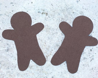 Gingerbread Men Card Stock Cut Outs | Die Cut | Kids Crafts | School Crafts | Winter Decor
