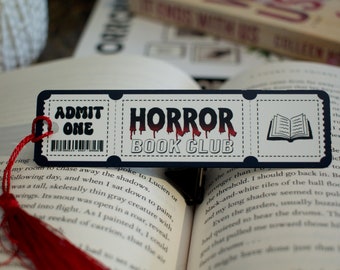 Book Tropes Book Club Metal Bookmark - Horror | Gifts for Readers