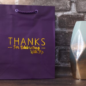 Thanks for Celebrating Gift Bag | Party Favor Gift Bag