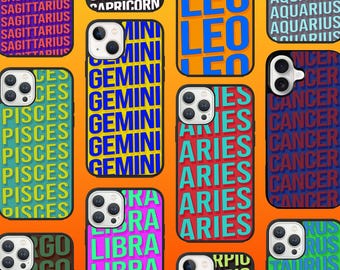 Zodiac Graphic iPhone Case: Star Sign Phone Cover