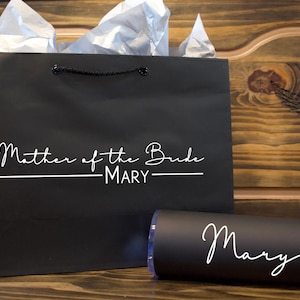 Personalized Wedding Party Gift Bags - Stroke | Bridal Party Gift Bags | Wedding Gift Bags | Personalized Gift Bags