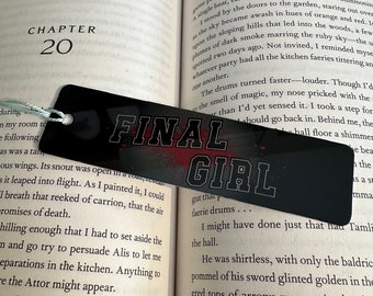 Final Girl Metal Bookmark | Horror Bookmark | Gifts for Readers