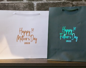 Personalized First Mother's Day/Father's Day Gift Bag