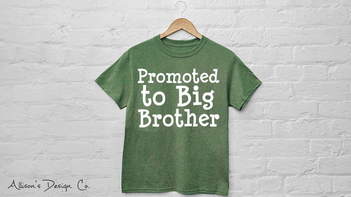 Promoted to Big Brother Iron on Decal Etsy