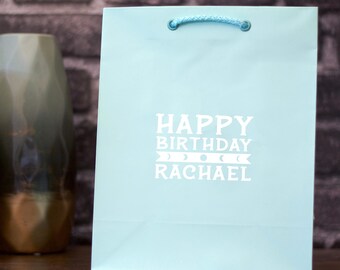 Pochette cadeau d'anniversaire Phases de lune personnalisée