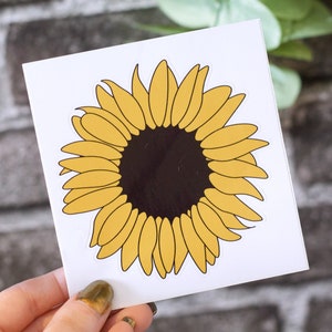 Sunflower Sticker | Laptop Sticker | Water Bottle Sticker