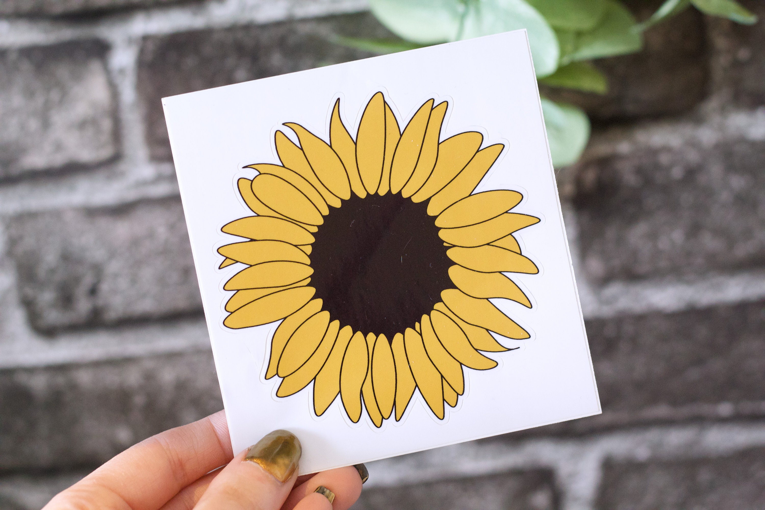 Sunflower Sticker | Laptop Sticker | Water Bottle Sticker - Etsy