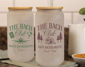 The Bach Club Glass Tumbler: Personalized Bachelorette Party Gift