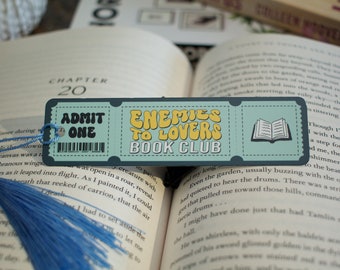 Book Tropes Book Club Metal Bookmark - Enemies to Lovers | Gifts for Readers