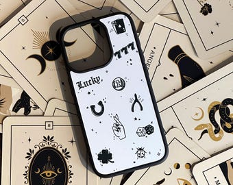 Coque iPhone porte-bonheur : conception de tatouage flash