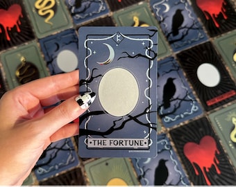 Scratch Off Raven Fortune Tarot Cards | Witchy Gifts | Bridesmaid Gift | Psychic Cards