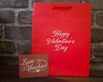 Happy Valentine's Day Gift Bag - Main Font