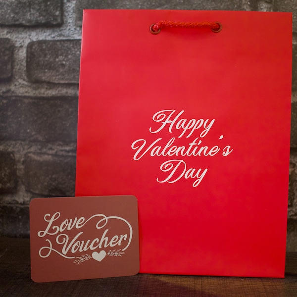 Happy Valentine's Day Gift Bag - Main Font