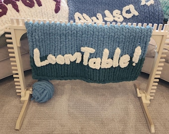 Personalize your Chunky Knit Blankets - Complete Graph Kit NO LOOM INCLUDED - NO VIDEOS