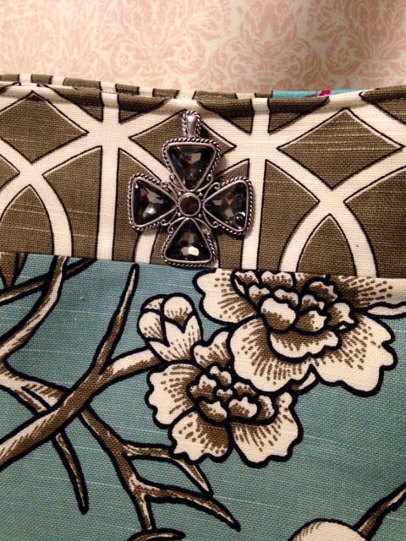 Robert Allen Fabric purse The Birds Etsy