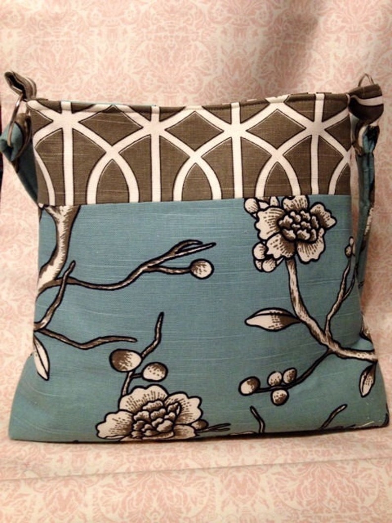 Robert Allen Fabric purse The Birds Etsy
