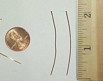 1 Box 200Pcs 50mm Flat Headpins 16K Gold Plated Stainless Steel Flat Head Jewelry Making Pins 21 Gauge Bendable Wire Pin Diy