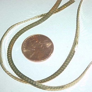 6 Vintage Gold Plated 3mm. Wide Herringbone 16&quot; Chain Sections L892