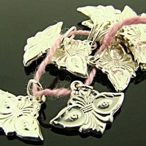 1 Genuine Sterling Silver Fancy Flur De Lis Charm V947