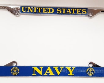 ヴィンテージ アメリカ海軍ミリタリー クロームメタル、ブルー
