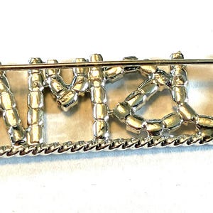 Military Rhinestone Logo Vintage United States Military Academy (USMA) Crystal Rhinestone Brooch ...