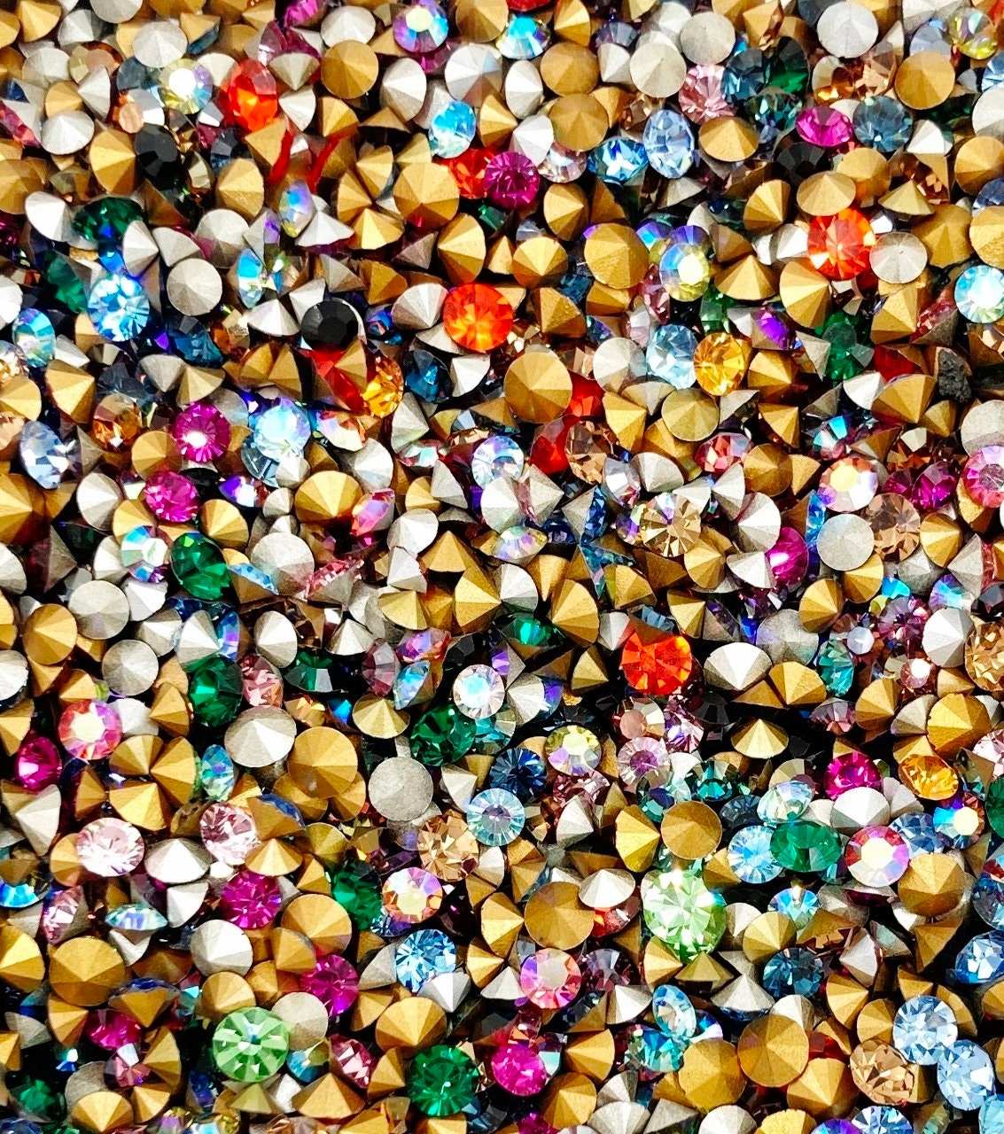 ヴィンテージスワロフスキークリスタル 4mm～5mm ラインストーン 100個