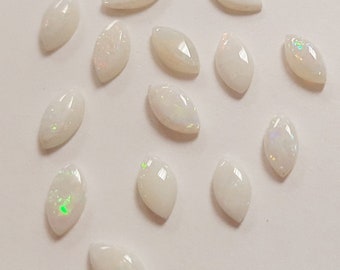 Marquis Craft Embellishments C3-21-NAV Vintage Tru Opal Navette Cabochons Glass Foiled 10x5 Jewelry cabs