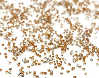 1440 piezas de cristal checo Preciosa vintage, cortado a máquina, 1 mm. (PP4) Diamantes de imitación Optima Chaton - 10 gruesas D457L