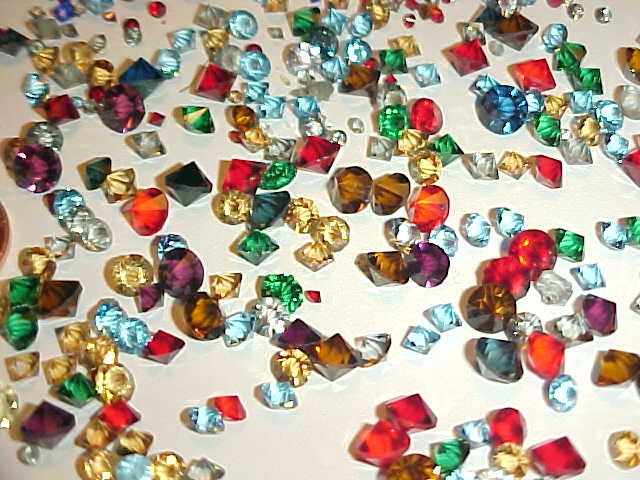 Crystal AB Unfoiled Glass Flat Back Glue-On Rhinestones 16 Cut