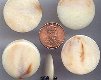 144 Vintage Japan Biege Marble 28mm Round Cabochons G63