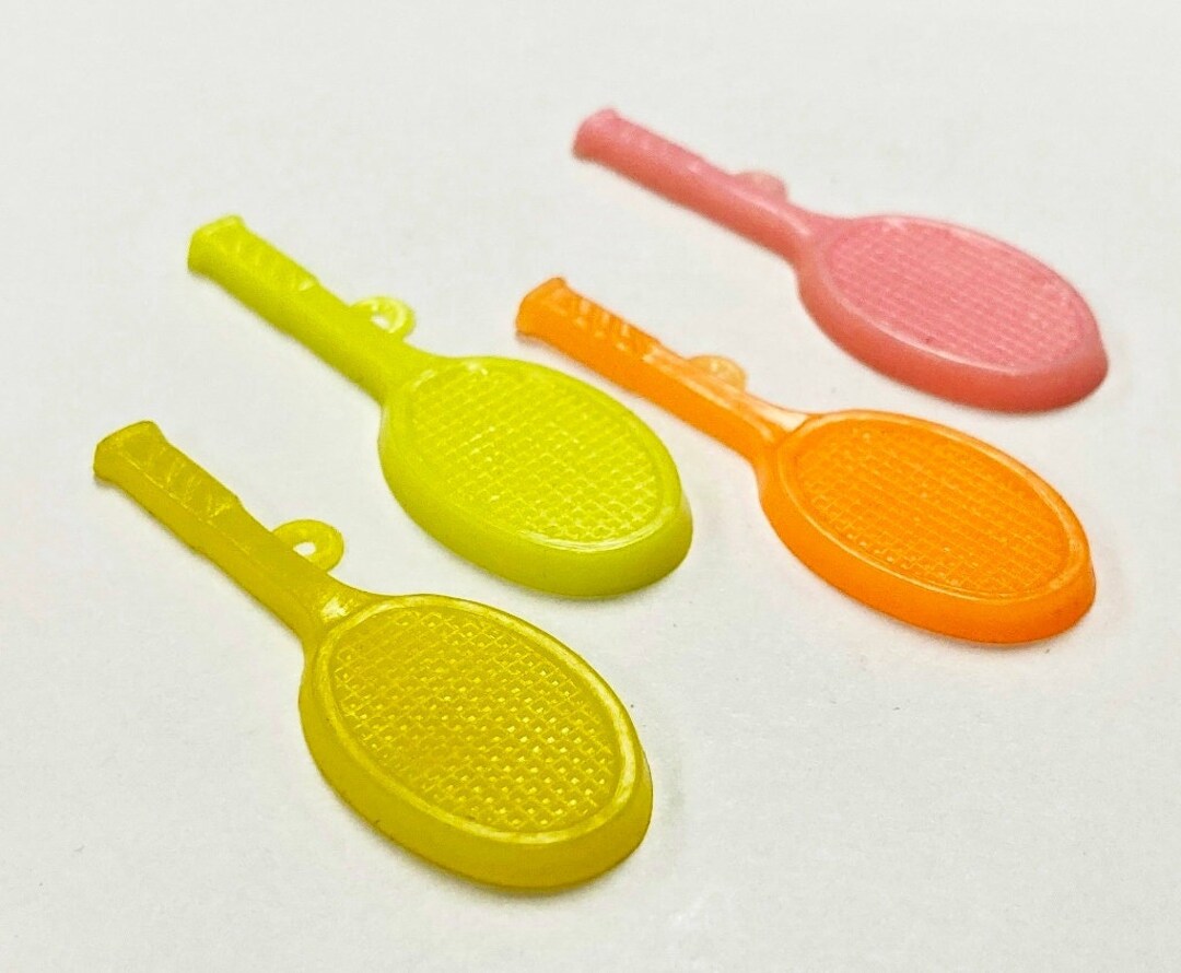 12 Vintage Hong Kong Tennis Racket Acrylic Celluloid Pastel Etsy
